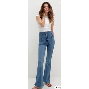 We The Free Light Blue Jayde High Rise Flare Jeans